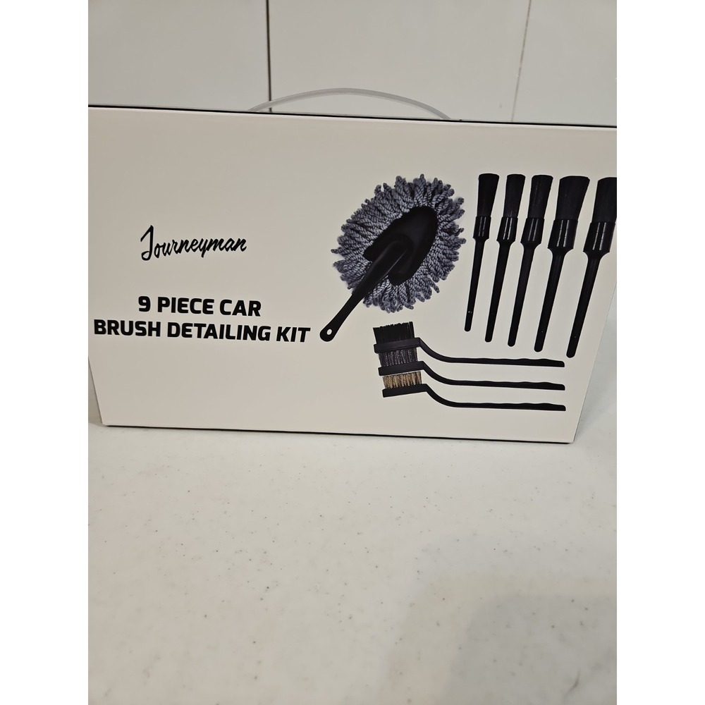 Journeyman 9 Piece Car Brush Detailing Kit Auto Interior Cleaning Kit New In Box